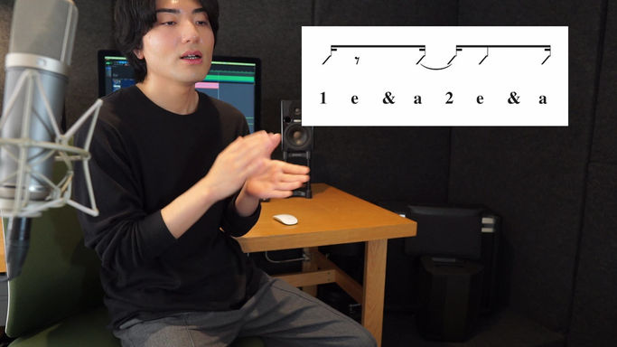 10 タイと休符 16分音符